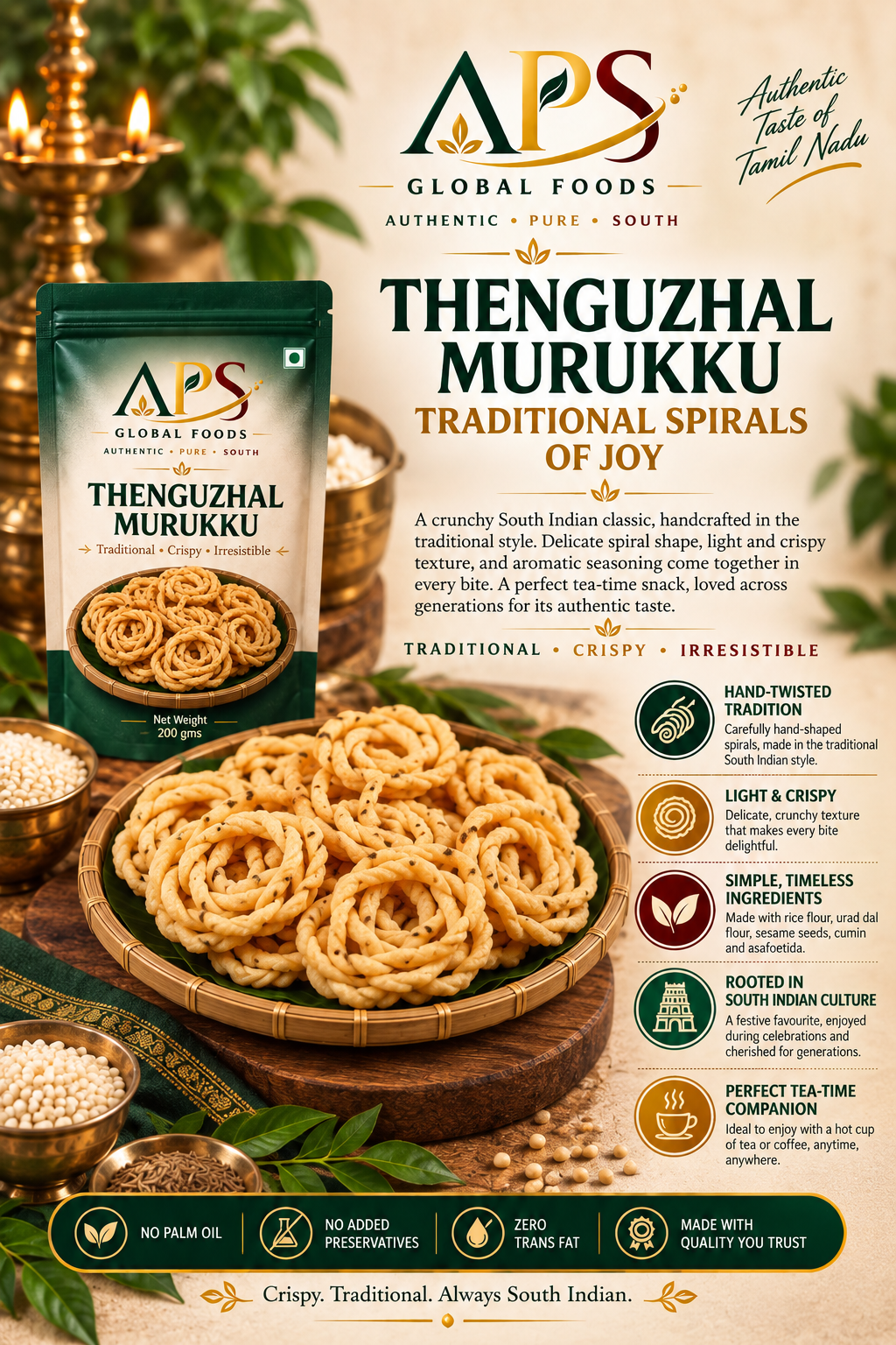 APS Thenguzhal Murukku 200g
