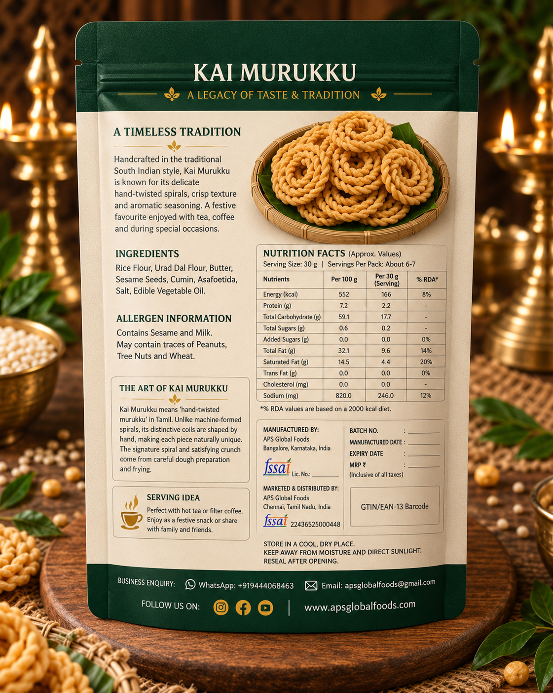 APS Kai Murukku 200g